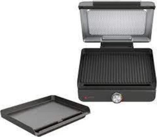 DESCRIPTION: (1) INDOOR GRILL AND GRIDDLE BRAND/MODEL: NINJA SIZZLE INFORMATION: BLACK RETAIL$: $140.00 EA QTY: 1