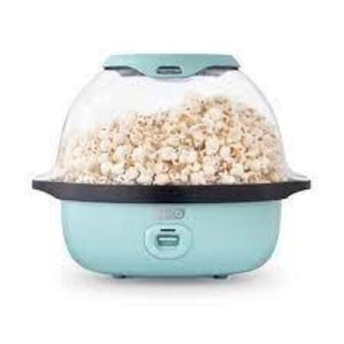 DESCRIPTION: (1) STIRRING POPCORN MAKER BRAND/MODEL: DASH SMARTSTORE INFORMATION: TURQUOISE SIZE: 6 AT RETAIL$: $40.00 EA QTY: 1
