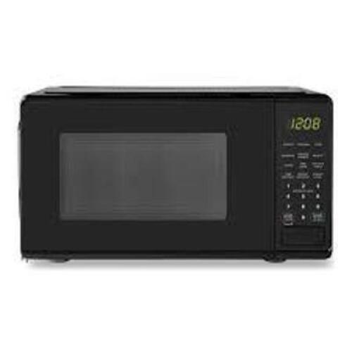 DESCRIPTION: (1) COUNTERTOP MICROWAVE BRAND/MODEL: MAINSTAYS INFORMATION: BLACK SIZE: 0.7 CU FT RETAIL$: $55.00 EA QTY: 1