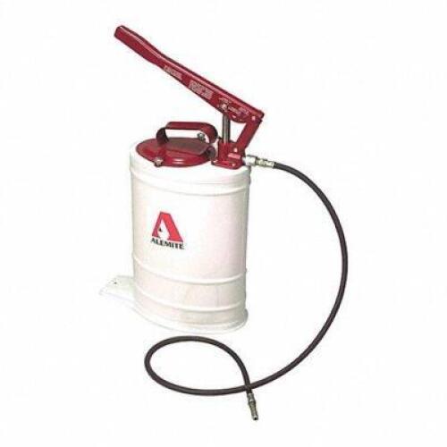 DESCRIPTION: (1) HAND OPERATED BUCKET PUMP LEVER BRAND/MODEL: ALEMITE #48WC51 INFORMATION: BASIC PUMP WITH DISCHARGE HOSE, FOR CONTAINER TYPE BUCKET,