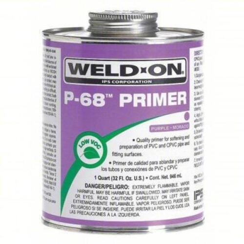 DESCRIPTION: (4) PRIMER BRAND/MODEL: WELDON P-68 #6KWT1 SIZE: 1QT RETAIL$: $27.59 EA QTY: 4