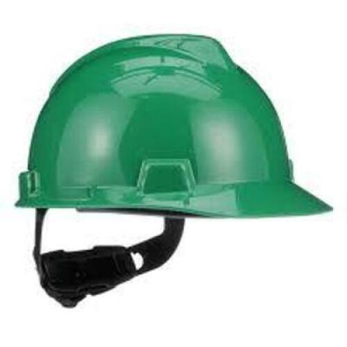 DESCRIPTION: (1) CASE OF APPROX (15) HARD HAT BRAND/MODEL: MSA V-GARD #MSA475362 INFORMATION: GREEN TYPE 1 FA-TRAC RATCHET SUSPENSION RETAIL$: $15.95