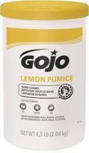 DESCRIPTION: (4) HAND CLENAER BRAND/MODEL: GOJO LEMON PUMICE SIZE: 4.5 LB RETAIL$: $29.76 EA QTY: 4