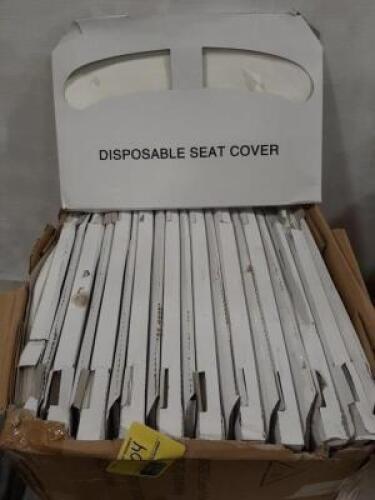 DESCRIPTION: (1) CASE OF (10) FOLDED TOILET SEAT COVER BRAND/MODEL: GGS #4630508707 RETAIL$: $57.80 SIZE: 14.5X16.5 QTY: 1