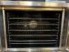 DESCRIPTION: DOUBLE STACK GAS CONVECTION OVEN ON CASTERSWS BRAND/MODEL: BLODGETT INFORMATION: IN GREAT SHAPE LOCATION: KITCHEN QTY: 1 - 4