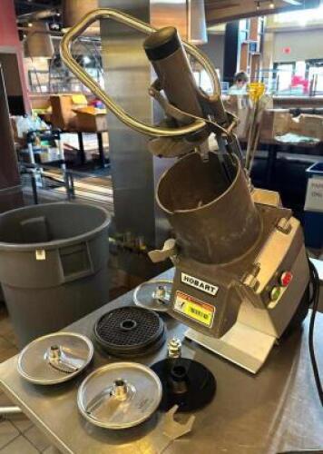 DESCRIPTION: FULL MOON PUSHER CONTINUOUS FEED FOOD PROCESSOR BRAND/MODEL: HOBART FP250 INFORMATION: WITH ATTACHMENTS LOCATION: KITCHEN QTY: 1