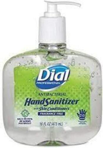 DESCRIPTION: (6) HAND SANITIZER GEL BRAND/MODEL: DIAL PROFESSIONAL #00213 INFORMATION: FRAGRANCE FREE RETAIL$: $7.13 EA SIZE: 16 OZ QTY: 6