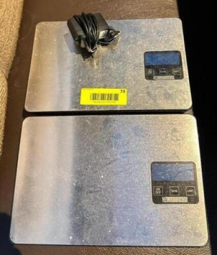 DESCRIPTION: (2) DIGITAL PORTION SCALES BRAND/MODEL: HD JUNTUNKOR LOCATION: DINING AREA QTY: 2