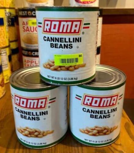 DESCRIPTION: (3) CANS OF CANNELLINI BEANS LOCATION: DINING AREA QTY: 3