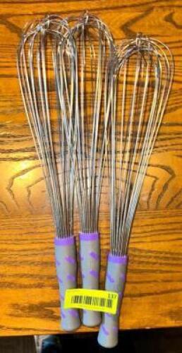 NAME: (3)- WHISKS DESCRIPTION: (3)- WHISKS LOCATION: MAIN DINING QTY: 3