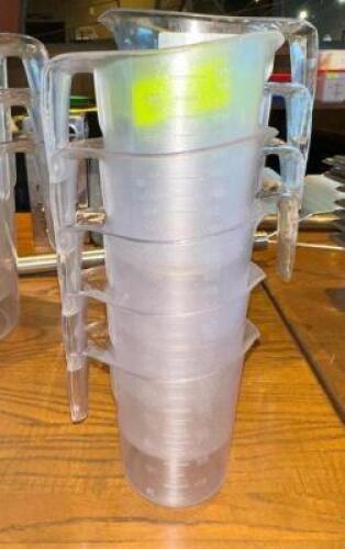 NAME: (5)- MEASURING CUPS DESCRIPTION: (5)- MEASURING CUPS SIZE: 500ML LOCATION: MAIN DINING QTY: 5