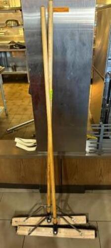 DESCRIPTION: (2) PUSH BROOMS LOCATION: DINING AREA QTY: 2