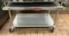 DESCRIPTION: 48" EQUIPMENT STAND ON CASTERS BRAND/MODEL: REGENCY LOCATION: KITCHEN QTY: 1