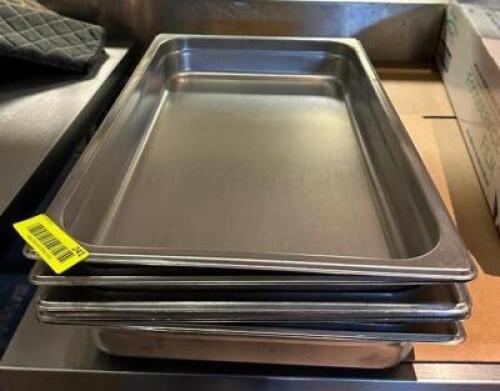 DESCRIPTION: (6) FULL SIZE STAINLESS INSERTS LOCATION: KITCHEN QTY: 6