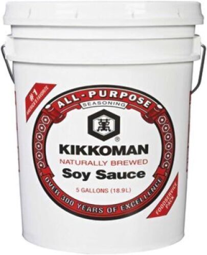 DESCRIPTION: (1) SOY SAUCE BRAND/MODEL: KIKKOMAN SIZE: 5 GALON RETAIL$: $34.87 EA QTY: 1
