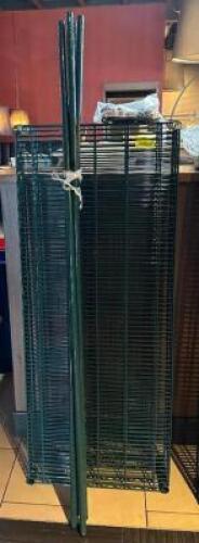 DESCRIPTION: 4-TIER WIRE SHELVING UNIT SIZE: 60"X24"X76" LOCATION: DINING AREA QTY: 1