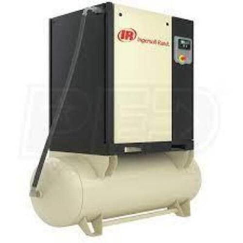 DESCRIPTION: (1) ROTARY SCREW AIR COMPRESSORBRAND/MODEL: INGERSOLL RAND #RS18I-A125INFORMATION: WHITE, MINOR DAMAGESIZE: HORIZONTAL, 25 HP, 107 CFM, 120 GAL TANK, 460V AC, 3PHRETAIL$: $20,169.99&nbsp;QTY: 1