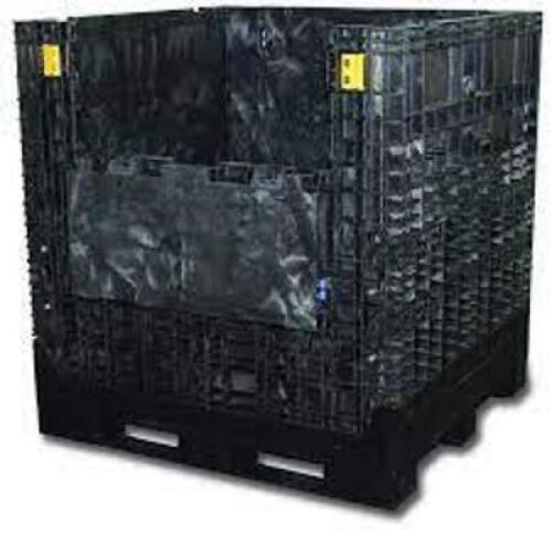 DESCRIPTION: (2) COLLAPSIBLE BULK CONTAINERBRAND/MODEL: BUCKHORN #845-345INFORMATION: BLACKSIZE:&nbsp;APPROX 45" X 48" X 33"RETAIL$: $229.00 EAQTY: 2