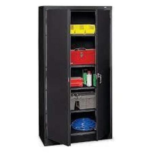 DESCRIPTION: (1) STORAGE CABINET BRAND/MODEL: TENNSCO INFORMATION: BLACK SIZE: ADJUSTABLE SHELVES, 36"W X 24" D 72" H RETAIL$: $452.99 EA QTY: 1