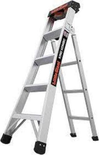 DESCRIPTION: (1) KING KOMBO MULTI USE LADDER BRAND/MODEL: LITTLE GIANT INFORMATION: SILVER SIZE: 5' RETAIL$: $270.00 EA QTY: 1