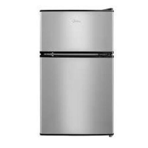 DESCRIPTION: (1) 2-DOOR COMPACT REFRIGERATOR BRAND/MODEL: ARCTIC KING #ARM32D5ASL INFORMATION: STAINLESS STEEL SIZE: 3.2 CU FT, 18.5 X 19.9 X 33.3" RE