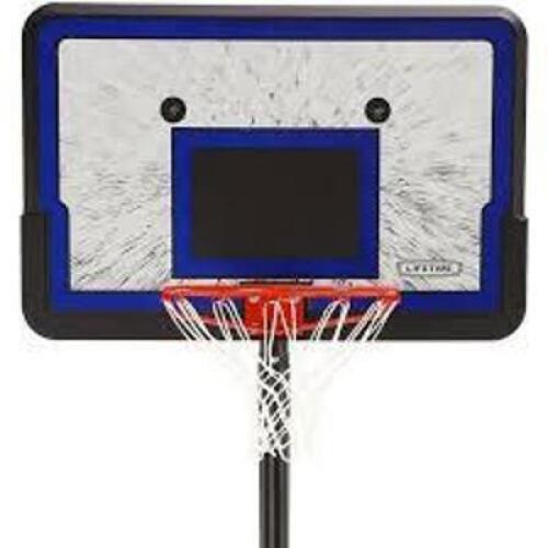 DESCRIPTION: (1) MOBILE BASKETBALL HOOP BRAND/MODEL: LIFETIME INFORMATION: CLASSIC RIM SIZE: 44" IMPACT BACKBOARD RETAIL$: $175.99 EA QTY: 1