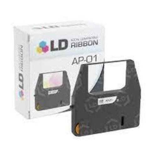 DESCRIPTION: (4) PRINTER RIBBON BRAND/MODEL: LD RIBBON #AP01 INFORMATION: BLACK RETAIL$: $12.99 EA QTY: 4
