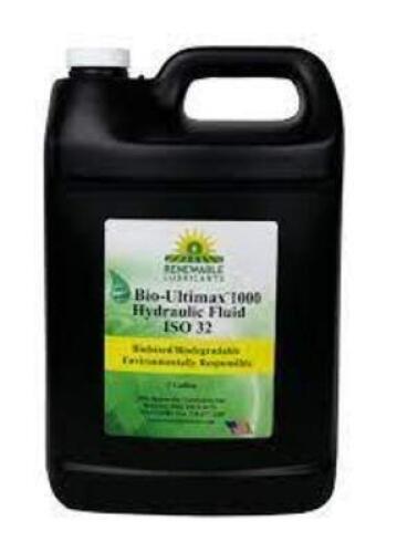 DESCRIPTION: (2) HYDRAULIC FLUID BRAND/MODEL: RENEWABLE LUBRICANTS BIO-ULTIMAX 1000 RETAIL$: $36.81 EA SIZE: 1 GALLON QTY: 2