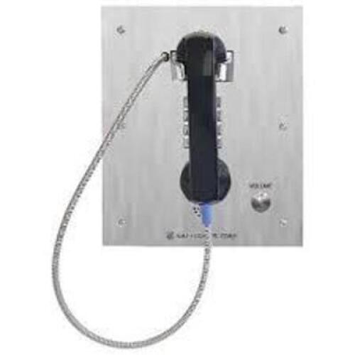 DESCRIPTION: (1) CORDED TELEPHONE BRAND/MODEL: GAI-TRONICS INFORMATION: STAINLESS SIZE: CORDED RETAIL$: $955.99 EA QTY: 1
