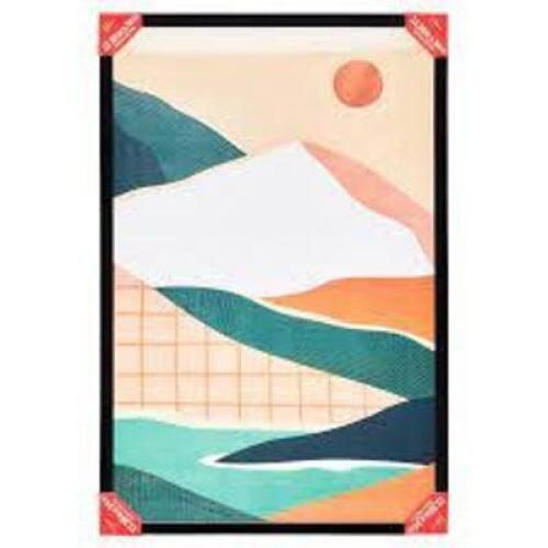 DESCRIPTION: (1) POSTER FRAME BRAND/MODEL: MAINSTAYS INFORMATION: BLACK FRAME SIZE: 22.38" X 34" RETAIL$: $26.46 EA QTY: 1