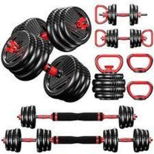 DESCRIPTION: (1) 4 IN 1 INTERCHANGEABLE WEIGHT SYSTEM BRAND/MODEL: FITRX SMARTBELL INFORMATION: BLACK SIZE: 23 PIECES RETAIL$: $135.00 EA QTY: 1