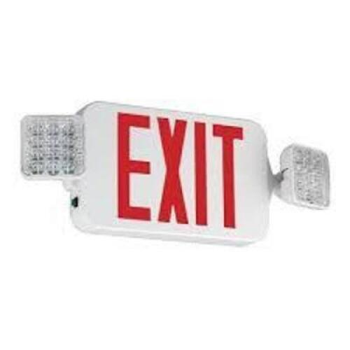 DESCRIPTION: (1) EXIT SIGN - CC SQ SERIES BRAND/MODEL: COMPASS #CCRHOSQ INFORMATION: WHITE WITH EMERGENCY LIGHTS RETAIL$: $130.00 EA QTY: 1