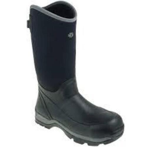 DESCRIPTION: (1) PAIR OF ALPHA THERMAL COMPOSITE TOE WATERPROOF BOOTS BRAND/MODEL: LACROSSE #644103 INFORMATION: BLACK SIZE: US MENS 11 RETAIL$: $210.