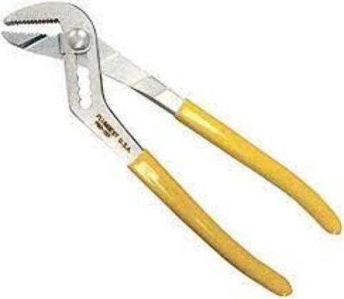 DESCRIPTION: (2) JAW SLIP PLIERS BRAND/MODEL: WAL-RICH #1818620 INFORMATION: YELLOW HANDLES SIZE: 10" RETAIL$: $35.24 EA QTY: 2