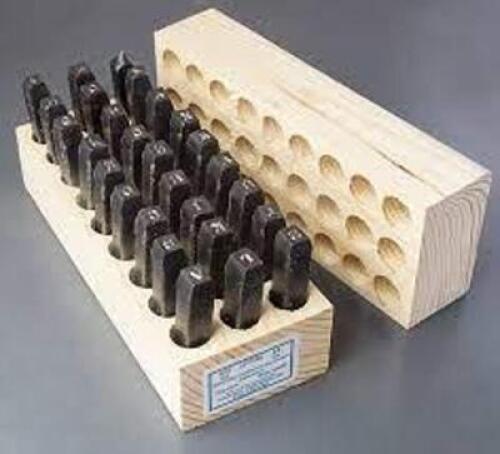 DESCRIPTION: (1) STEEL LETTER STAMPS BRAND/MODEL: YOUNG BROS #698690 INFORMATION: STEEL, WOOD BOX SIZE: 3/32", 2.4MM RETAIL$: $420.25 TOTAL QTY: 1