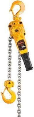 DESCRIPTION: (1) LEVER CHAIN HOIST BRAND/MODEL: HARRINGTON #LB010 INFORMATION: YELLOW SIZE: 1 TON CAPACITY RETAIL$: $502.00 EA QTY: 1