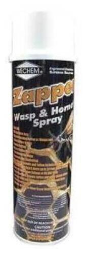 DESCRIPTION: (6) WASP AND HORNET SPRAY BRAND/MODEL: ZAPPER RETAIL$: $13.50 EA SIZE: 14 OZ QTY: 6