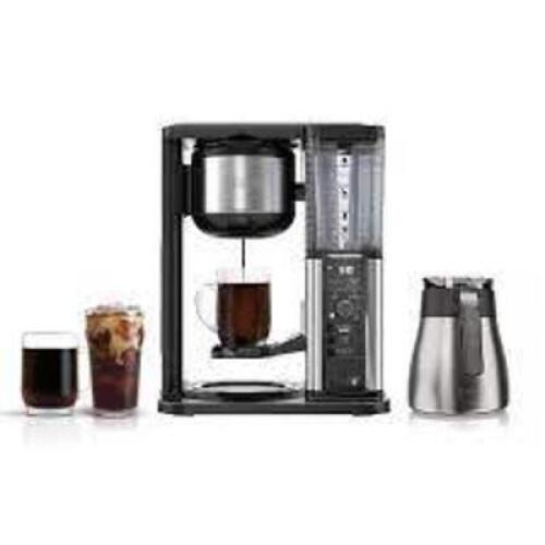 DESCRIPTION: (1) ICE AND HOT COFEE MAKER BRAND/MODEL: NINJA RETAIL$: $100.00 EA QTY: 1