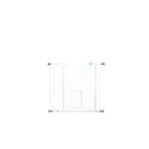 DESCRIPTION: (1) WALK THROUGH GATE WITH SMALL PET DOOR BRAND/MODEL: CARLSON PET PRODUCTS INFORMATION: WHITE/ELASTIC WRIST & ANKLE SIZE: 29X36X30 RETAI
