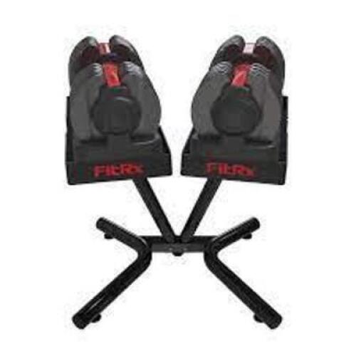 DESCRIPTION: (1) DUMBBELL AND KETTLEBELL STORAGE RACK BRAND/MODEL: FITRX SMARTRACK INFORMATION: BLACK RETAIL$: $89.00 EA QTY: 1