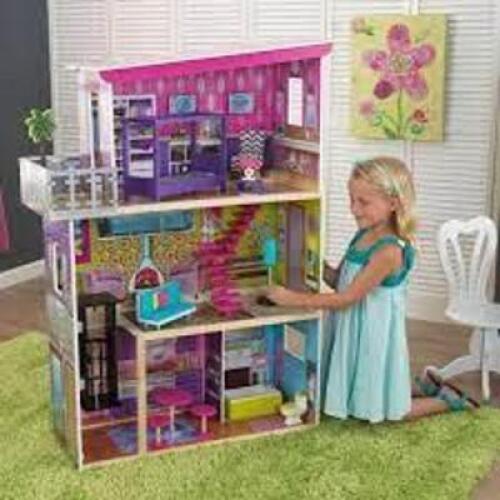 DESCRIPTION: (1) SUPERMODLE DOLLHOUSE BRAND/MODEL: KIDKRAFT RETAIL$: $129.99 EA QTY: 1