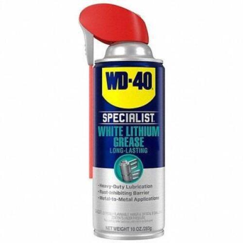 DESCRIPTION: (6) WHITE LITHIUM MULTIPURPOSE GREASE BRAND/MODEL: WD-40 SPECIALIST #31XR57 RETAIL$: $9.44 SIZE: 10 OZ QTY: 6
