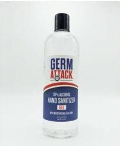 DESCRIPTION: (1) CASE OF (24) UNSCENTED HAND SANITIZER GEL BRAND/MODEL: GERM ATTACK SIZE: 16OZ RETAIL$: $8.00 ea QTY: 1