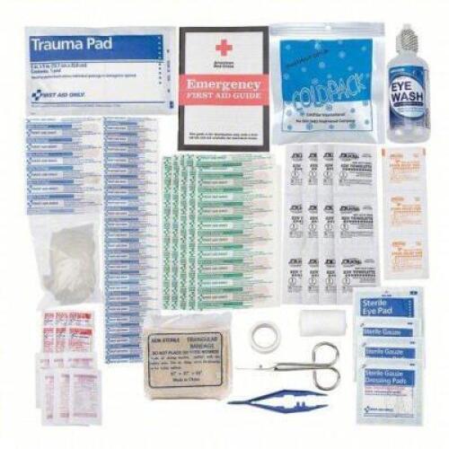 DESCRIPTION: (4) FIRST AID KIT REFILL PAK BRAND/MODEL: FIRST AID ONLY #46G236 SIZE: 25 PERSON KIT RETAIL$: $24.67 EA QTY: 4