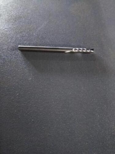 DESCRIPTION: (2) SOLID CARBIDE UPCUT O FLUTE SOIRAL ROUTER BITS BRAND/MODEL: ACCUPRO 71177836 SIZE: 0.125" DIA 0.5" LOC 1/8" SD RETAIL$: $56.90 QTY: 2