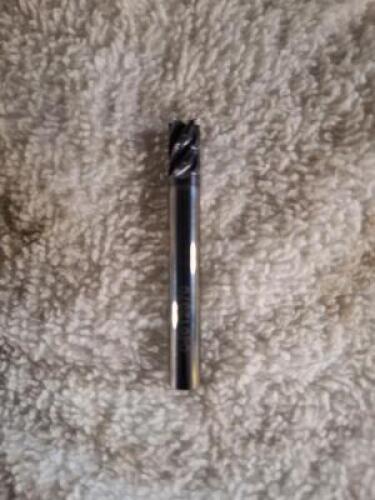 DESCRIPTION: (2) SOLID CARBIDE SQ END MILL BRAND/MODEL: ACCUPRO 04612370 SIZE: 1/4" DIA 3/8" LOC RETAIL$: $65.16 QTY: 2