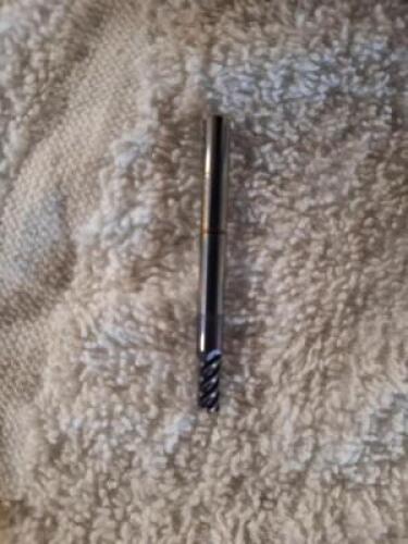 DESCRIPTION: (3) SOLID CARBIDE SQ END MILL BRAND/MODEL: ACCUPRO 00052548 SIZE: 5/32" DIA 9/16" LOC 3/16" SD RETAIL$: $59.95 QTY: 3