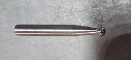 DESCRIPTION: (2) SOLID CARBIDE BALL BURR BRAND/MODEL: ATRAX 8527928 SIZE: 1/4" SD SD-14 QTY: 2