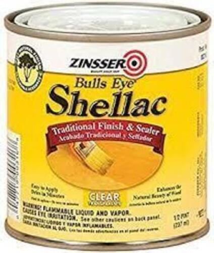 DESCRIPTION: (2) TRADITIONAL FINISH AND SEALER SHELLAC BRAND/MODEL: ZINSSER BULLS EYE #36RD93 RETAIL$: $66.01 EA SIZE: 1 GALLON QTY: 2
