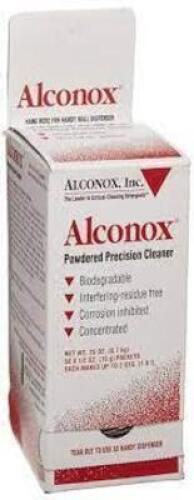 DESCRIPTION: (4) CARTONS OF 50 PACKETS OR POWDERED PRECISION CLEANER BRAND/MODEL: ALCONOX RETAIL$: $47.20EA SIZE: EACH PACKET IS 15 G QTY: 4